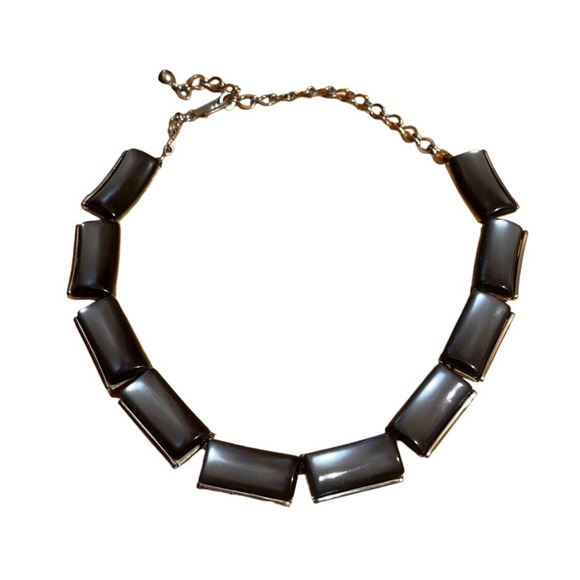 CHAREL PRETTY VINTAGE 50'S NECKLACE CAB STONES 16" - Picture 1 of 5